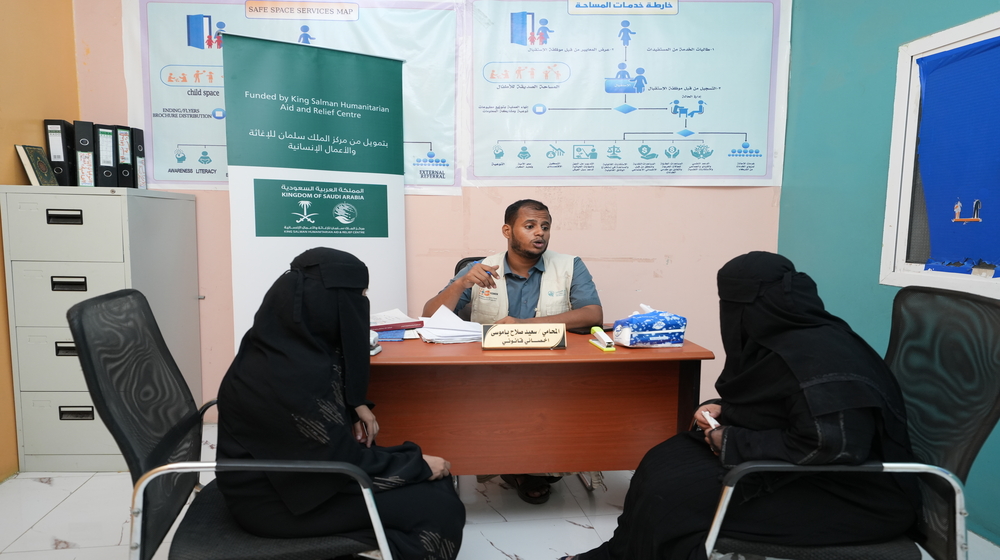 Psychosocial support offered to women and girls at safe spaces.  ©UNFPA Yemen