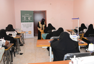 Training in sewing clothes at women and girls safe spaces