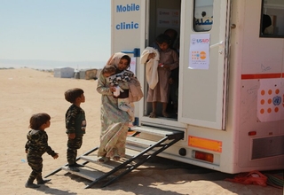 A USAID supported mobile clinic in Marib,Yemen ©UNFPA Yemen