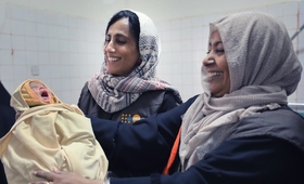 n Yemen, the maternal mortality rate declined from 365 maternal deaths for 100,000 live births in 2003 to 148 in 2013 but according to UN reports this is estimated to have increased to 385 in 2015 or even higher in recent years.