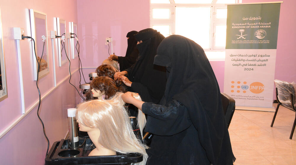 Women gain new skills in hairdressing as part of livelihood skills building 