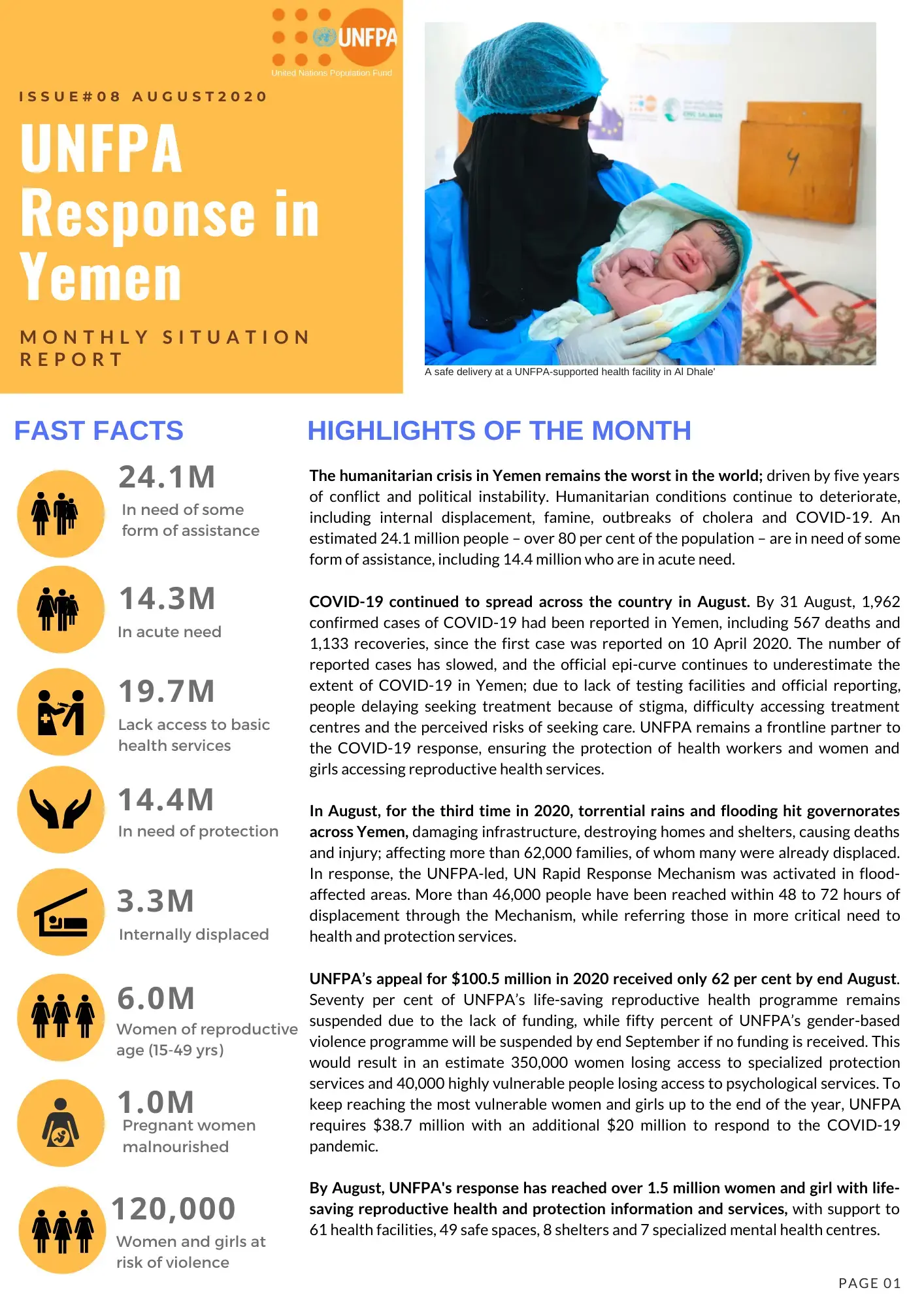 Monthly Situational Report #08 August 2020 