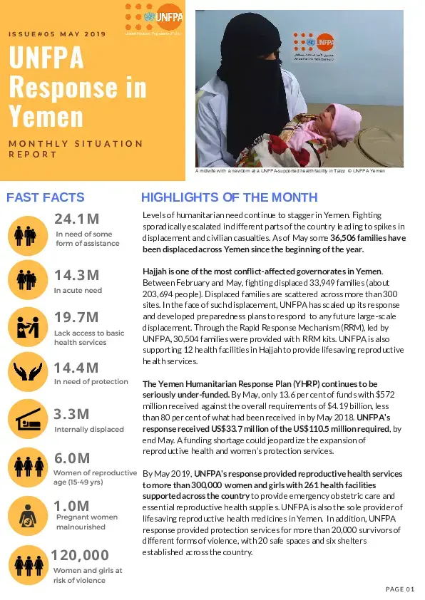 Monthly Situation Report #05 May 2019