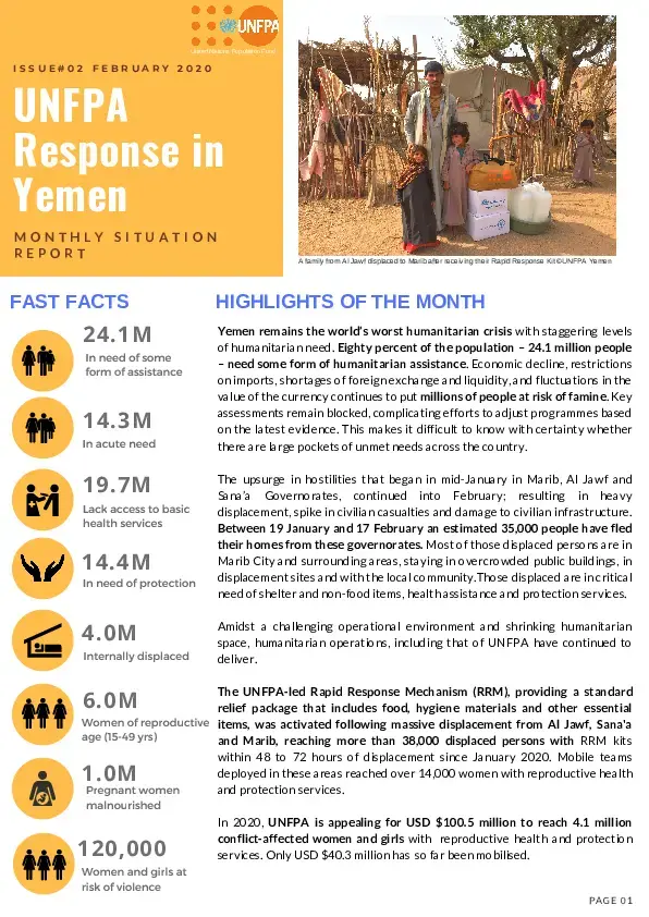 Monthly Situational Report #02 February 2020 